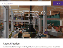 Tablet Screenshot of criteriongroup.com